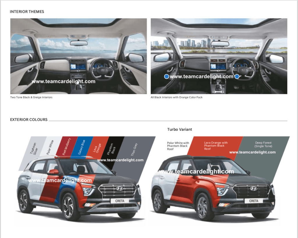 creta colour options